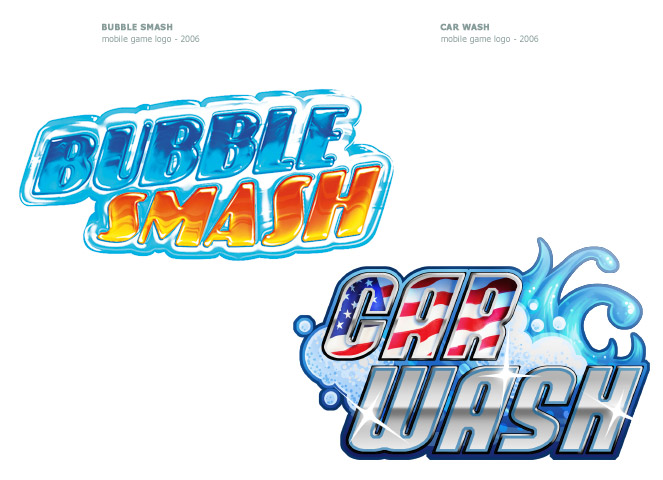 Bubble smash carwash logo