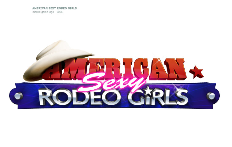 American sexy rodeo girls logo
